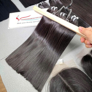 Extensions de cheveux humains de qualité supérieure, texture lisse et droite, tissage machine, prêtes à être expédiées, de 8 à 12 pouces - Product Image 3