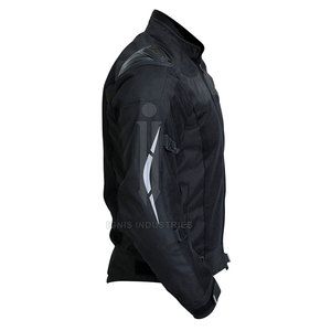 แจ็คเก็ต cardura มีซิปสำหรับผู้ชาย, แจ็คเก็ตคาร์ดูราลำลองสีทึบใหม่ฤดูหนาว - Product Image 4