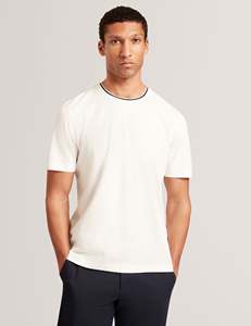 Alta calidad 100% algodón 220 Gsm Slim Fit con diseño personalizado Streetwear cuello redondo logotipo personalizado camiseta hombres por Huzaifa productos - Product Image 2