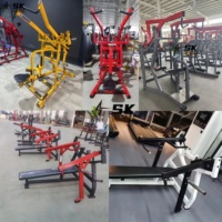 Equipo de Gimnasio con Placas de Pesas Rojas Directo de Fábrica SK, Juego Completo OEM ODM, Máquinas de Fuerza Comerciales para Compradores de Proyectos de Gimnasios, Venta al Por Mayor