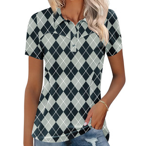 Venta al por mayor mujeres sólido logotipo personalizado publicidad actividad solapa camisetas en blanco liso camiseta personalizada Polos - Product Image 1