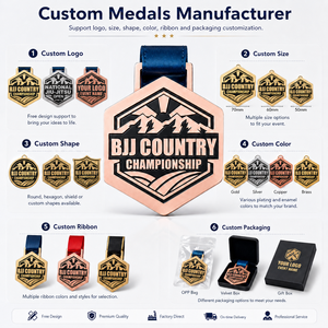 Medalla de Carrera Personalizada, Medalla Deportiva Alas de la Esperanza con Cinta, Premio Metálico al por Mayor - Product Image 3