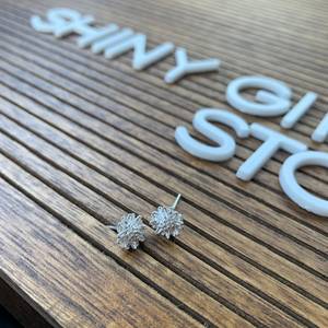 Diamante taglio principessa alla moda orecchini in oro rosa argento oro Sterling Design margherita tra cui confezione regalo B01 regalo di natale - Product Image 2