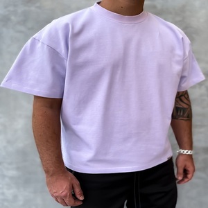 Qualité supérieure Dernier design T-shirt à manches courtes et col rond de couleur unie pour hommes Vente en gros à bas prix de vêtements directs - Product Image 6