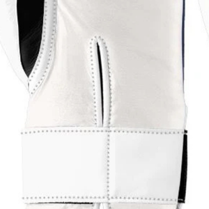 Gants de boxe professionnels en cuir blanc et noir, avec fermeture velcro au poignet, pour l'entraînement et le sparring, pour hommes et femmes - Product Image 6