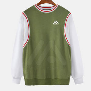 Nouveaux sweatshirts pour hommes Design personnalisé Collection solide de la saison d'automne Vente directe d'usine Polyester/coton - Product Image 1