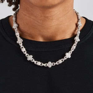<b>Real</b> VVS1 AAAA Grade Moissanite Cuban Link Chain 925 <b>Silver</b> 15mm Luxury Pass Tester <b>Necklace</b> Best Birthday Gift - Product Image 2