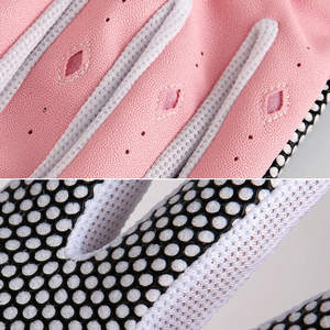 Gants de golf sportifs en cuir Cabretta imperméables, protection UV, antidérapants, pour homme, main droite, rose, peau de mouton de haute qualité, boucle - Product Image 3