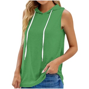 เสื้อฮู้ดแขนกุดของผู้หญิงที่กำหนดเองคุณภาพระดับพรีเมียมเหมาะสำหรับโอกาสสบายๆสินค้าสำหรับฤดูหนาว - Product Image 1