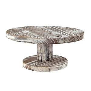 Top Selling Super Quality Mango Wood <b>Cake</b> Stand Handmade Greatest Design Luxury Decorated <b>Wooden</b> Cupcake Serving Stand - Product Image 1