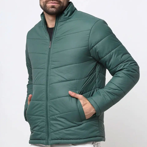 Chaqueta Acolchada Informal para Hombre de Diseño Personalizado de Alta Calidad OEM, Cómoda y Transpirable, de Color Sólido, Transpirable para Hombre - Product Image 4