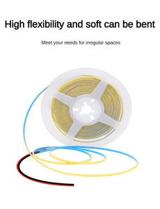 Bande lumineuse LED COB 12V fine 5mm 6000K blanc froid 16,4 pieds lumineuse 4000Lm CRI>90 uniforme sans points 400LEDs/M - Product Image 3