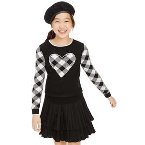 Maglione Caldo Charter Club per Ragazze Grandi, Motivo a Quadri Buffalo Nero, Taglia Media - Product Image 1