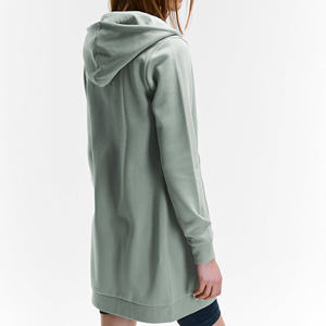 Sudadera con capucha Streetgrace OEM Longline para mujer con estilo de Jersey de ajuste extendido con impresión personalizada y marca privada Gymwear - Product Image 3