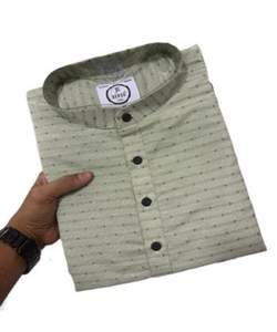 Camisetas informales con cuello en V para hombre, tela tejida de diseño sólido, 200 gramos de peso - Product Image 5