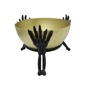 Cuenco de forma redonda de Diseño Estándar con soporte de mano, cuenco de Metal de hierro para cocina y mesa, cuenco para servir de Color dorado y cuenco decorativo - Product Image 5