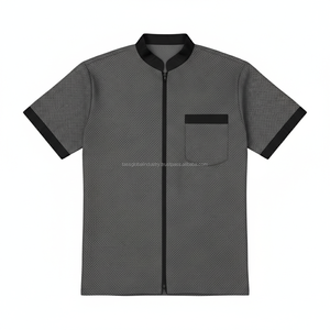 Ensemble d'uniformes professionnels gris personnalisés pour hommes et femmes, tenue de travail formelle pour la réception d'hôtel, fabricant d'uniformes de bureau - Product Image 4