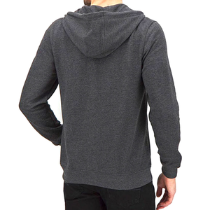 Sweat à capuche personnalisé OEM de meilleure qualité pour hommes, sweat-shirt ample de couleur unie, fermeture éclair complète, confortable et élégant - Product Image 2