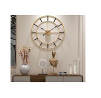 Horloge murale cadeau moderne personnalisée fabricant en gros horloge en métal de style nordique pour la décoration intérieure horloge murale pour le salon