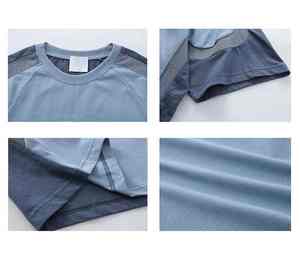 เสื้อยืดคอกลมผ้าคอตตอนนิ่มสำหรับผู้ชายเสื้อยืดพิมพ์ลายไม่ซ้ำใครสำหรับยิมฟิตเนสน้ำหนักเบาเสื้อผ้าฟิตเนส - Product Image 6