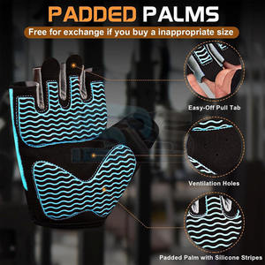 Gants d'entraînement croisés haute Performance avec support de poignet Gants d'entraînement de gymnastique rembourrés antidérapants pour le fitness et la musculation - Product Image 5