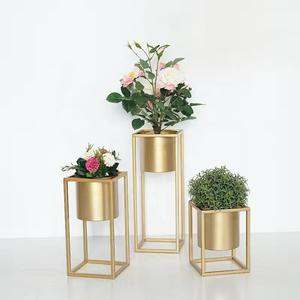 Durable Quality Steel Metal Decorative Flower <b>Baskets</b> Planter With Stand Decorative for Home Floor Flower <b>Pot</b> for Garden Decor - Product Image 3
