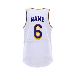 Nueva llegada Ropa deportiva Logotipo personalizado Impreso 100% Tela de poliéster Mejor precio Camiseta de baloncesto - Product Image 3