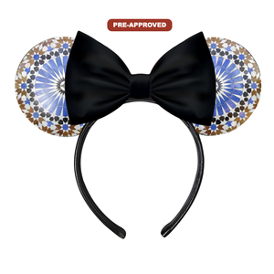 Diadema con Orejas de Ratón de Diseño Iridiscente, Hecha a Medida, por Encargo de Fábrica, con Preaprobación, Accesorio para el Cabello - Product Image 1