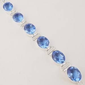 Tennis Tanzanite Charm <b>Bracelet</b> <b>Sterling</b> <b>Silver</b> Jewelry GIA Certified Luxury Glowing December Birthstone Gift for <b>Women</b> Elegant - Product Image 2