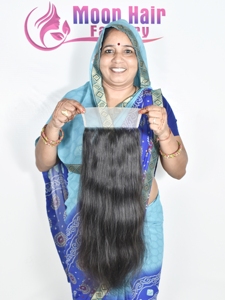 Bon marché, produit indien original de qualité supérieure, fermeture de cheveux droits, fabricant, vente en gros de cuticules alignées pour la fête ou la vie quotidienne - Product Image 2