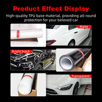 Film de protection de peinture pour voiture en TPU blanc, film protecteur auto-réparateur, anti-UV, hydrophobe, résistant aux rayures, rouleau de PPF pour voiture