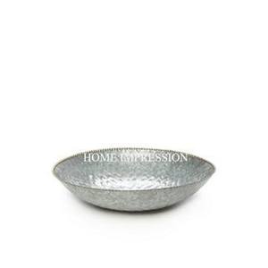 Cuenco galvanizado para servir frutas, decoración de mesa, cuenco duradero con Color plateado, tamaño grande, diseño japonés, suministro de cuenco para servir - Product Image 3