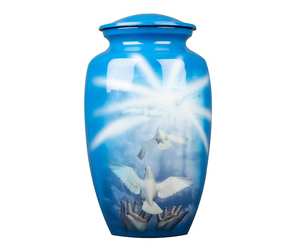 Urna de cremación hecha a mano para cenizas humanas para entierro funerario personalizado grande para cenizas Urna hecha a mano para cenizas de perros - Product Image 1