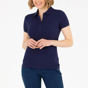 Fábrica de Camisetas Polo para Mujer OEM, con Servicio de Bordado e Impresión de Logotipos Personalizados - Product Image 2
