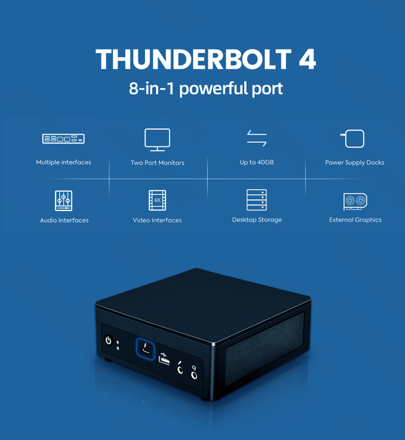 12th Gen Gamer Mini PC Thunderbolt 4 Intei7- 1165G7 1270P Win11 Dual DDR4 PCIE4.0 3.0 Gaming Computer 4x4K 8K UHD NUC WiFi6