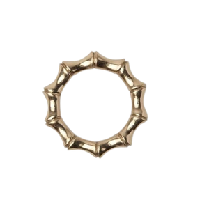 Rond de serviette moderne en aluminium moulé avec logo personnalisé Design Porte-serviettes Forme ronde Couleur or - Product Image 1