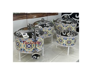 Le chauffe-plats en laiton de conception avantageuse de l'artisanat chauffe-plats de qualité supérieure avec logo personnalisé pour une utilisation à la fête de mariage - Product Image 4