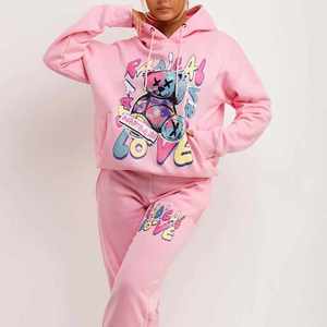 Chándal ajustado de poliéster para mujer personalizado, ropa informal ajustada - Product Image 5