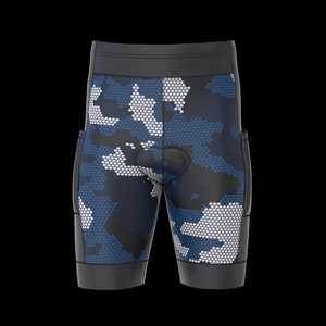 <b>Mens</b> Sublimated Gym Casual Biker <b>Shorts</b> with Drawstring Closure and Pockets - Product Image 6