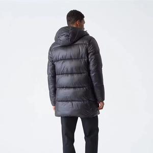 Custom Breathable Quick <b>Dry</b> Long Puffer <b>Coat</b> for Men Winter with Front Logo - Product Image 2