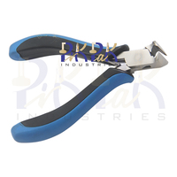 Cortadores de extremo de mandíbula lisa de doble punta de 120mm con mangos ergonómicos negro y azul para engarzar joyas pesca compatible con OEM