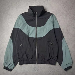 Vente en gros de survêtement d'été en nylon de marque privée, coupe-vent respirant avec combinaison de jogging à capuche de qualité supérieure, ensemble deux pièces - Product Image 2