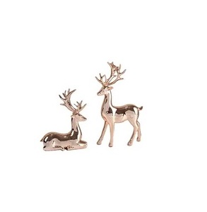 Piezas Decorativas de Metal Color Cobre con Forma de Ciervo para Mesa, Ecológicas y Ligeras, Marca TQC, para la Sala de Estar del Hogar - Product Image 1