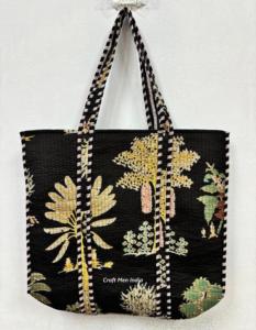 Sac à bandoulière léger en coton rembourré Sac à main Sac fourre-tout matelassé pour femme - Product Image 6