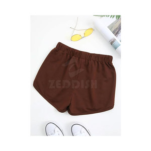 Top Selling High Waist Women Shorts Breathable Cotton Ruffles <b>Drawstring</b> Closure Customizable Casual Wear Hot Arrival - Product Image 2