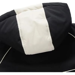 Best Selling Lightweight Waterproof Windproof Knitted Canvas Zipper Puffer Bomber Jacket Hood Detachable Sleeves <b>Men's</b> Long - Product Image 5