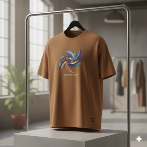 เสื้อยืดโอเวอร์ไซส์ผ้าคอตตอนถักเนื้อหนัก 260gsm สไตล์ลำลองสำหรับผู้ชาย สตรีทแวร์ พิมพ์ลายกราฟิก 3 มิติ ด้านหน้า ทรงหลวมไหล่ตก - Product Image 3