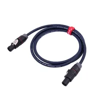 Câble de haut-parleur audiophile Speakon en PVC, 2 m, femelle-femelle, avec une intensité de courant de 20 A et un conducteur en cuivre nu