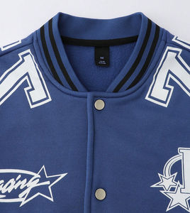 Veste universitaire en cuir de laine de qualité supérieure pour hommes, blouson universitaire épais et chaud brodé sur mesure pour streetwear à la mode - Product Image 3