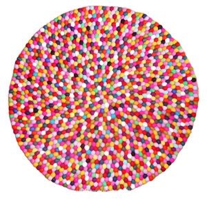 Alfombrillas y almohadillas de bola de fieltro hechas a mano multicolores ecológicas clásicas de alta calidad al mejor precio al por mayor para decoración del hogar - Product Image 2